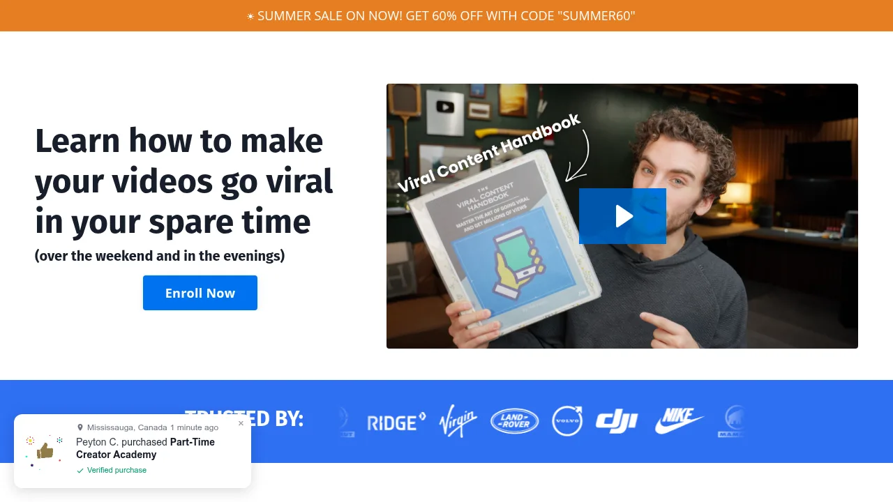 TMSMedia - Part-Time Creator Academy